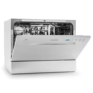F TISCHGESCHIRRSPÜLER GESCHIRRSPÜLER GESCHIRR SPÜLER SPÜLMASCHINE 49DB SILBER - Bild 1 von 10