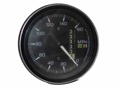 Velocímetro SW Stage 3 160 MPH Stewart Warner 160 MPH de colección NOS Speedo 550EZ Foto 1 de 4
