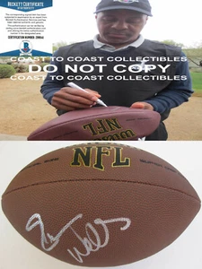 Everson Walls Dallas Cowboys New York Giants signiert Football Beweis Beckett Echtheitszertifikat - Bild 1 von 4