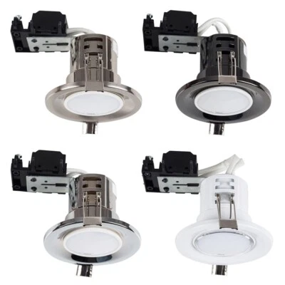 Pack of 30 Downlights Fire Rated Recessed GU10 Ceiling Spotlights Downlighters - Image 1 of 4