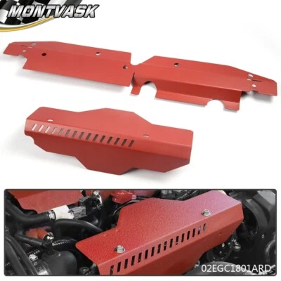 Aluminum Radiator Fit For Combo 08-12 Subaru WRX & STi Shroud Belt Cover Foto 1 de 4