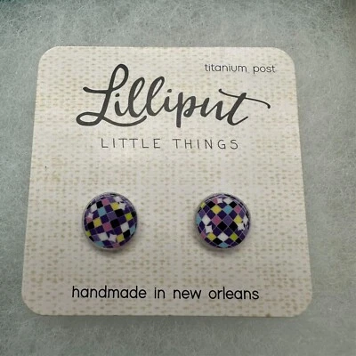 Pendientes discoteca hipoalergénicos Lilliput Little Things titanio poste sin níquel Foto 1 de 3