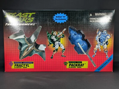 Transformers Botcon Fractyl VS Packrat COMPLETO Hasbro Kenner 1997 Beast Wars BW Foto 1 de 4