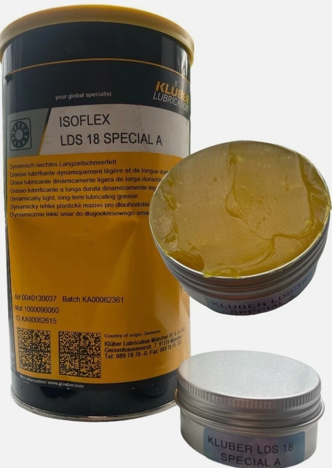 Grasa lubricante a largo plazo Kluber ISOFLEX LDS 18 Special A IVA INCLUIDO