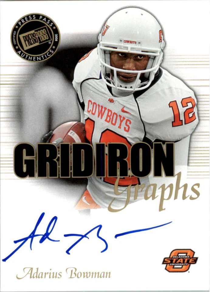 2008 Press Pass SE Gridiron Graphs Gold AUTO You Pick - Image 1 of 1