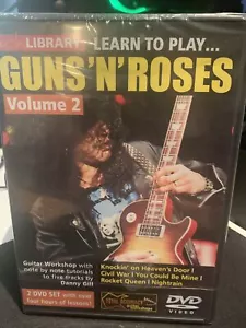 Lick Library Learn to Play Gun N Roses Vol 2 Guitar Instruction 2 Disk NEW - Foto 1 di 2