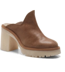 Free People James Cozy Mule Womens Leather Clog Shoes Sandal Tan Size 41 / US 11 - Picture 1 of 1