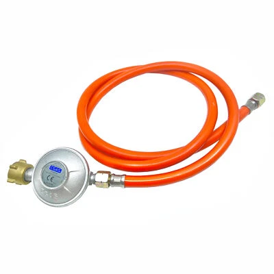 APANA Druckminderer 50mbar Gasschlauch 140 cm Manometer Druckregler Gasgrill