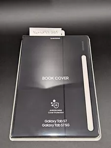 Samsung Galaxy Tab S7/S7 5G Book Cover - Mystic Black - NEW - Picture 1 of 2