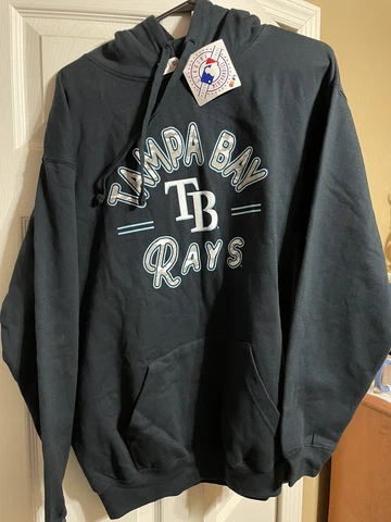 Tampa Bay Rays Lightweight Pullover Hooded Sweatshirt Size Large Cover