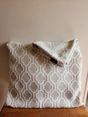 Juego de 2 fundas de almohada Milli Home color tostado/marrón crema geométricas 19x 19 pulgadas Foto 1 de 4