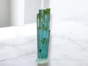 Premium Natural Indicolite Tourmaline Crystal 3.25 Grams 33x8 - Picture 1 of 5