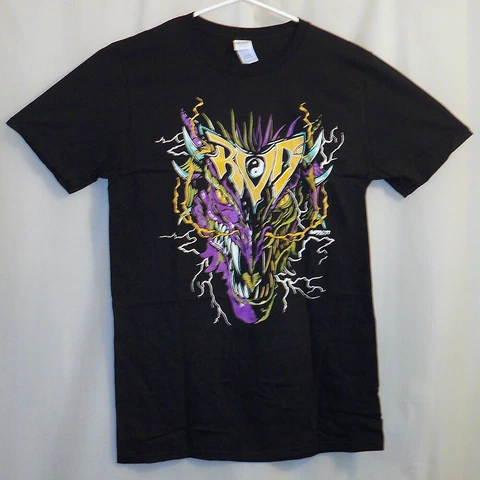 Rob Van Dam T-Shirt Men's Medium M Black "Dragon" Pro Wrestling Crate NWOT Cover