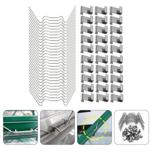 Kit de reparación de 100 piezas de clips de invernadero de acero inoxidable piezas de panel - Imagen 1 de 12