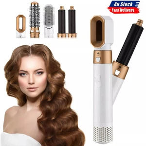 5-in-1 Hair Dryer Brush with Negative Ion Electric Hair Straightener Comb Multif - Picture 1 of 7