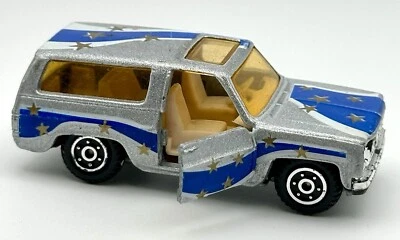 Vintage Yatming #1064 Silver Stars Stripes Chevy Blazer K5 Squarebody Nice - Image 1 of 4