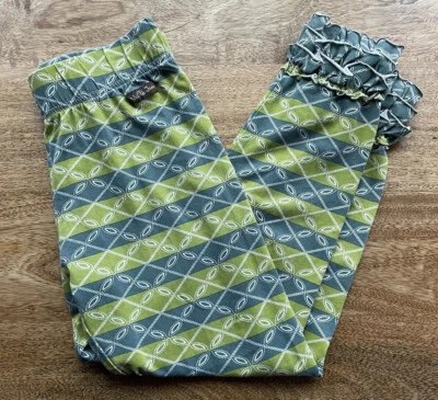 Leggings Matilda Jane Capri Niñas Talla 12 Usados en Excelente Condición Estampado Verde y Gris ¡Adorable! Foto 1 de 4