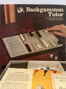 Backgammon Tutor 1974 Milton Bradley Missing Board Can Use Another Game Board - Picture 1 of 15