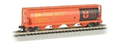 Bachmann 19154 N Scale Gov. Of Canada - Red - 4 Bay Cylindrical Grain Hopper - Image 1 of 2