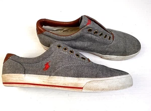 Scarpe Polo Ralph Lauren Uomo 11 D Vito Sneakers Casual Tela Chambray Preppy - Foto 1 di 10