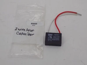 NEW 2 WIRE BM CBB61 4UF 50/60Hz Capacitor E215893 250V - Picture 1 of 2