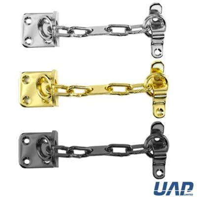 UAP Security Door Chain Narrow Frame Front Door Safety Restrictor Lock Guard - Image 1 of 4