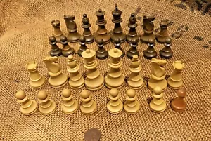Juego de Ajedrez de Viaje Francés Vintage LARDY ♟ Staunton 70 mm Rey con Caja LEE - Imagen 1 de 9