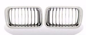 Front Grille Grills Chrome & Black for BMW 3 Series E36 92-96