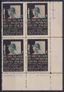 F-EX16618 ITALIA CENERENTOLA 1925 VENEZIA VENEZIA EXPO ARTE MILITARE COMBATTENTE O - Foto 1 di 1