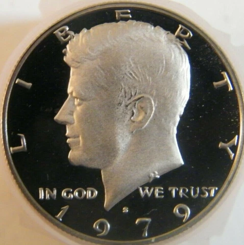 1979 S Kennedy Half Dollar Type 1 Gem Cameo Proof US Coin from US Proof Mint Set Cover
