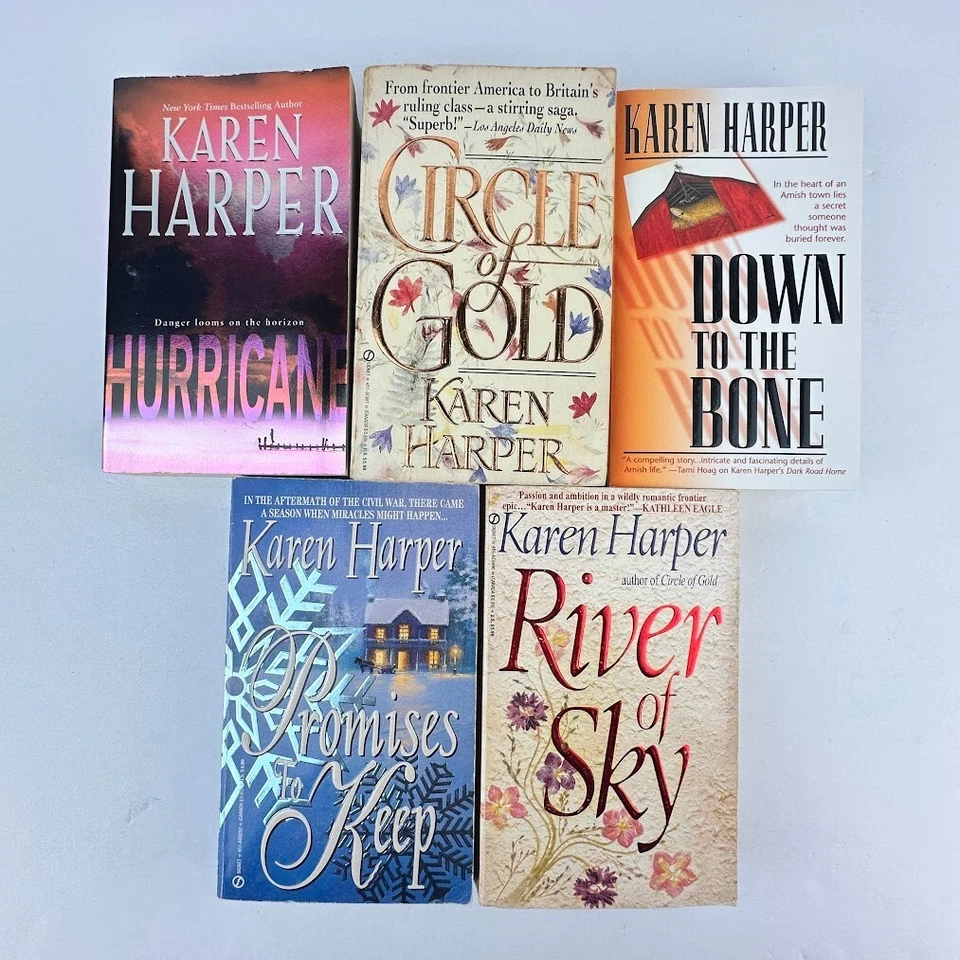 5x Karen Harper Romantic Suspense Paperback Novels Books - Imagem 1 de 4