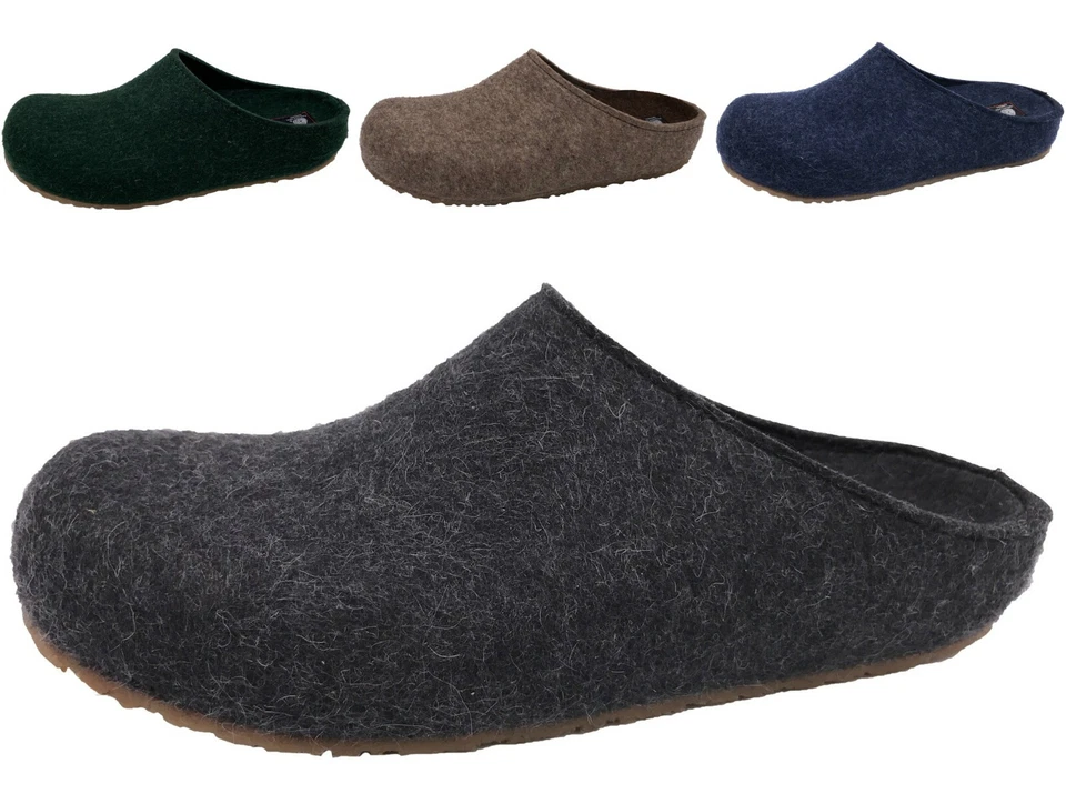 Haflinger Hausschuhe Grizzly Michel Filz Clog Damen Herren Schuhe NEU 711033