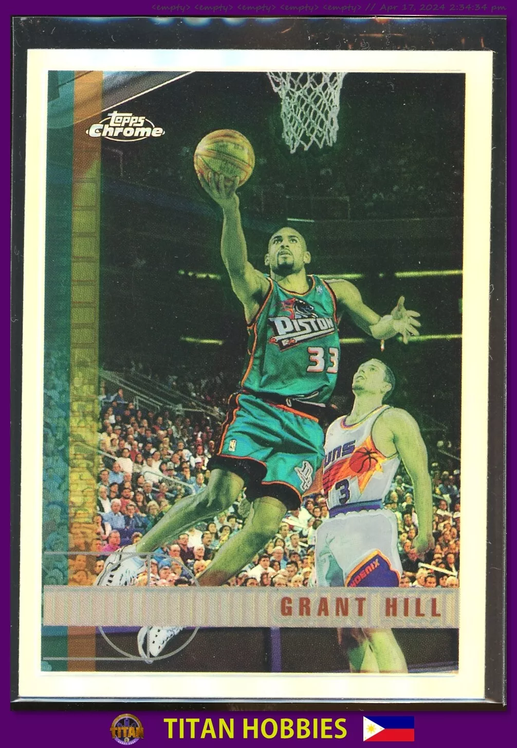 1997-98 Topps Chrome REFRACTOR #29 Grant Hill Chrome REFRACTOR SP