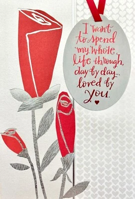 Romantic VALENTINE'S DAY Card FOR HUSBAND, Day By Day Loved By You — Hallmark +✉ - Image 1 of 4