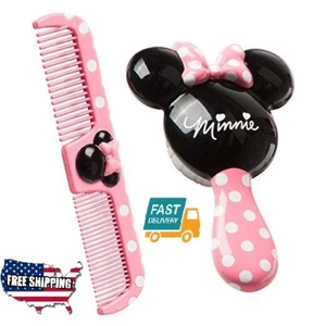 Home Bath Baby Girl Kids Toy Disney Minnie Hair Brush Comb Set Personal Care Fit - Picture 1 of 4