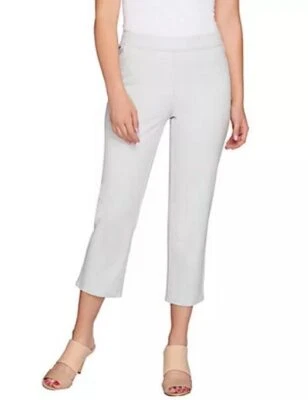 Pantalones Cortos H by Halston Studio Elastizados Gris 6 NUEVO Foto 1 de 4