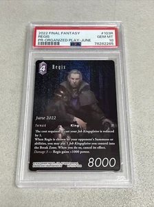 Final Fantasy TCG - Regis PR-117 / 15-103R Full Art Foil Promo June 2022 PSA 10 - Picture 1 of 2