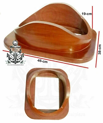 18"inch Style US Navy Diving Divers Wooden Base Divers Helmet Base Helmet Solid - Image 1 of 4