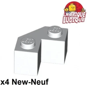 LEGO 4x Lego Brick Modified FACET 2x2 Facette Ecke Corner Weiß/White 87620 - Bild 1 von 1
