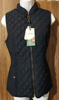 JOULES Minx Quilted Gilet in Navy - UK 14/ EU 42/ US 10 - Image 1 of 4
