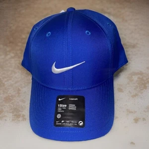 Nike Legacy 91 Royal Blue HAT White Swoosh DRI-FIT Cap DH1640 480 STRPBACK OSFM - Picture 1 of 9