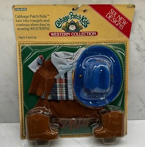 Vintage 1984 Coleco Cabbage Patch Kids Western Collection Outfit Blue Hat - Bild 1 von 6