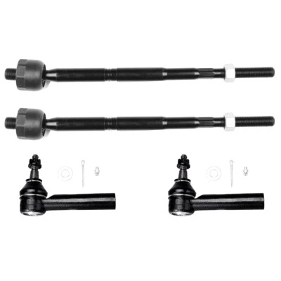 4pcs For Chevrolet Equinox GMC Terrain 2010-2017 Inner Outer Tie Rod End Links Foto 1 de 4