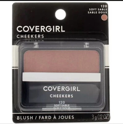 3 Pack CoverGirl Cheekers Powder Blush • Soft Sable 120 • 0.12 oz • Sealed Box - Image 1 of 3