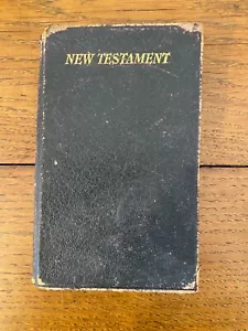 Vintage Small New Testament Bible with Black Leather Cover Dated 1912 - Picture 1 of 13