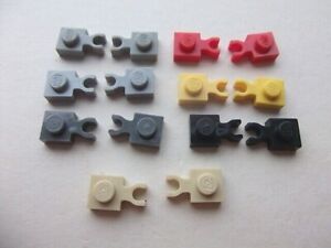 Lego 4085b Plate 1x1 with thin vertical  U  clip (x2) more colours listed 4085