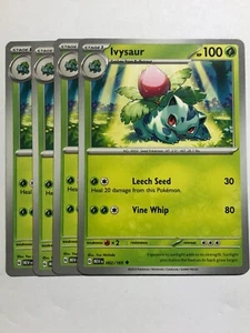 Pokemon Card 151 4x Playset Ivysaur 002/165 Near Mint - Picture 1 of 1