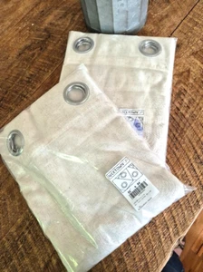 Nicetown Light Filtering Natural Linen Curtain Panels Set of 2 - New In Pack - Picture 1 of 15