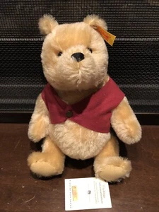 STEIFF 1999 CLASSIC WINNIE THE POOH 25 PLUSH M0HAIR BEAR #651755 - Picture 1 of 11