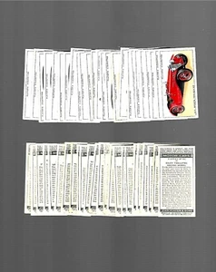 CIGARETTE CARDS.John Player Tobacco.Motor Cars 1st Series.(Full Set of 50)(1936) - Picture 1 of 1